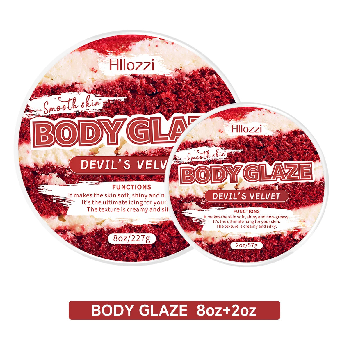 8oz 2oz body glaze Red Velvet Moisturizes, protects, and repairs the skin Create a more even-looking skin tone Oasis Select 8oz body glaze