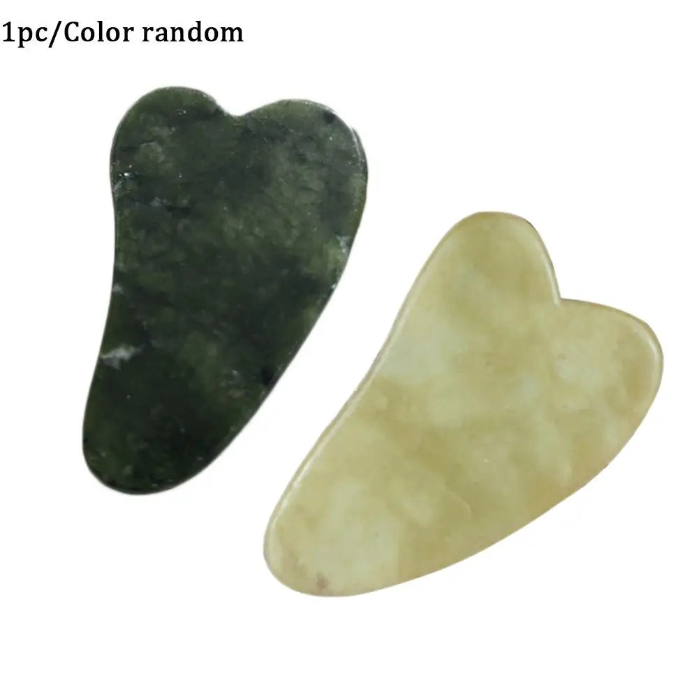 Natural Stone GuaSha Jade Facial Beauty Scraping Massage Tools Firm Skin Care Face Gua Sha SPA Physical Therapy Gue Che Roller Oasis Select A