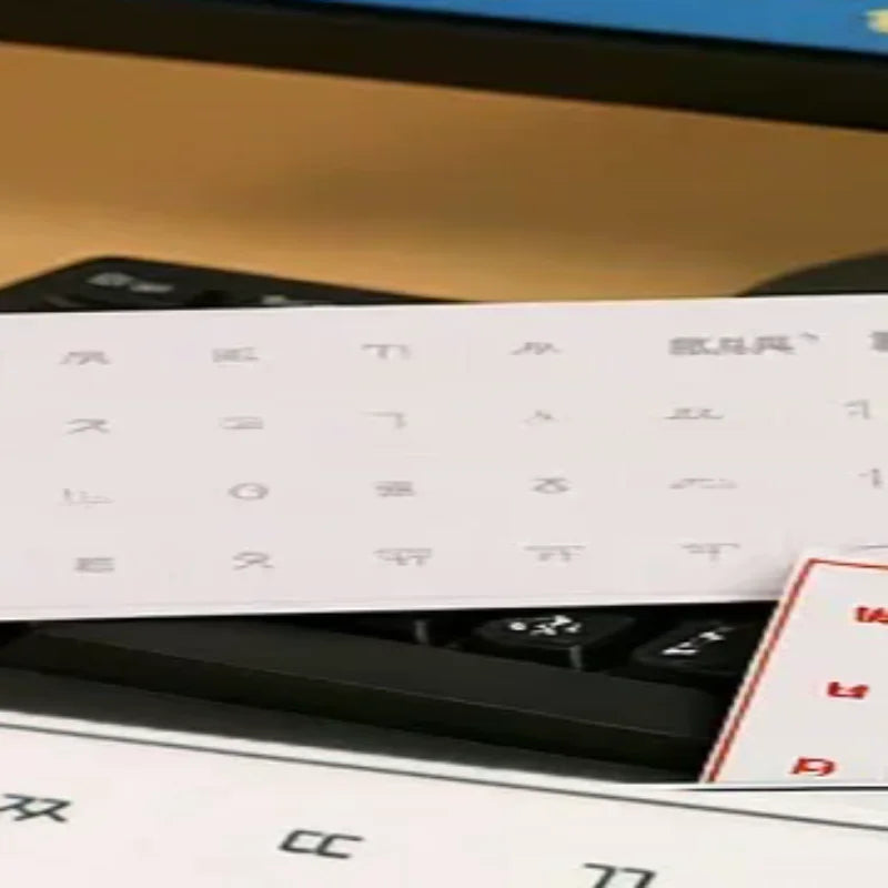 [Korean Language] Tear-Off Film Keyboard Sticker Desktop Laptop Key Sticker Single Film Universal Transparent Engraving Sticker Oasis Select