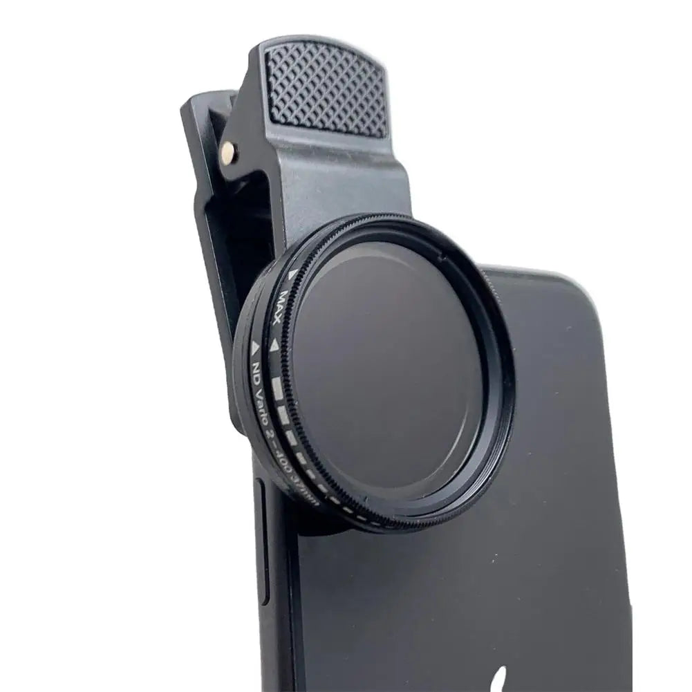 37mm Clip-On ND2-400 Variable ND Filter for Smartphones & DSLRs