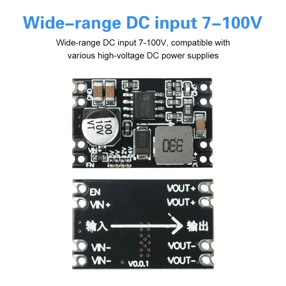 Voltage Conversion Modules DC-DC 7V-100V To 5V/9V/12V/24V Fixed Output Voltage Step Down Power Module Oasis Select