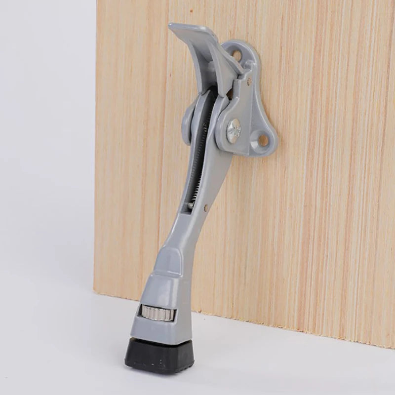 Heavy Duty Zinc Alloy Floor Door Stop with Adjustable Rubber Tip