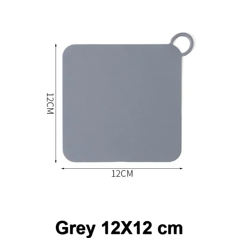 1/2pcs Silicone Floor Drain Deodorant Cover Bathroom Deodorant Insect-proof Seal Household Sewer Pipe Sink Anti-smell Floor Cove Oasis Select Grey 12X12cm
