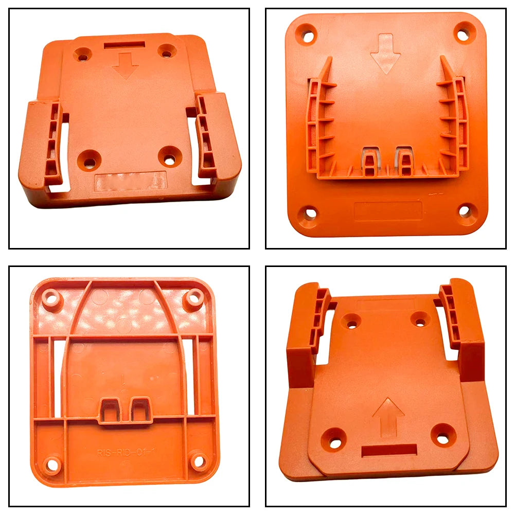 Yellow Plastic Battery And Tool Hanger For Ridgid For AEG 18V Drill Storage Rack Organizer Garage Workshop Accessories Oasis Select