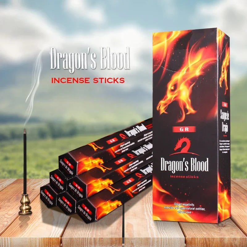 6 Small Box of Sandalwood Incense in A Large Box，GR Handmade Lavender/White Sage/Palo Santo Sticks Perfect for Home, Office Yoga Oasis Select Dragons Blood