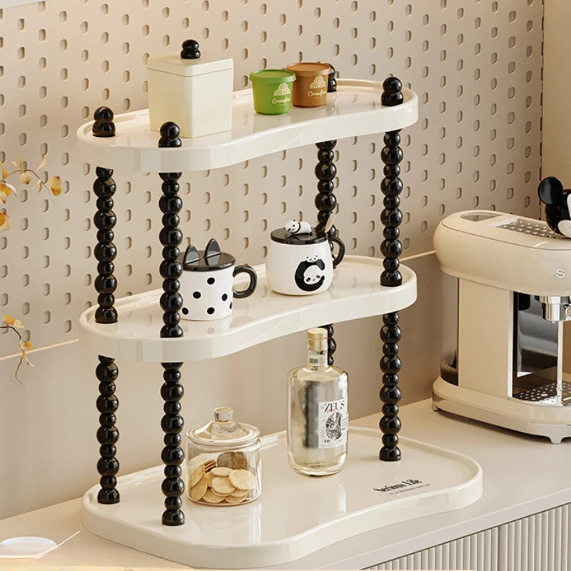 Cosmetics storage box Multifunctional finishing rack Skin care products Perfume storage rack Household desktop cup storage rack Oasis Select