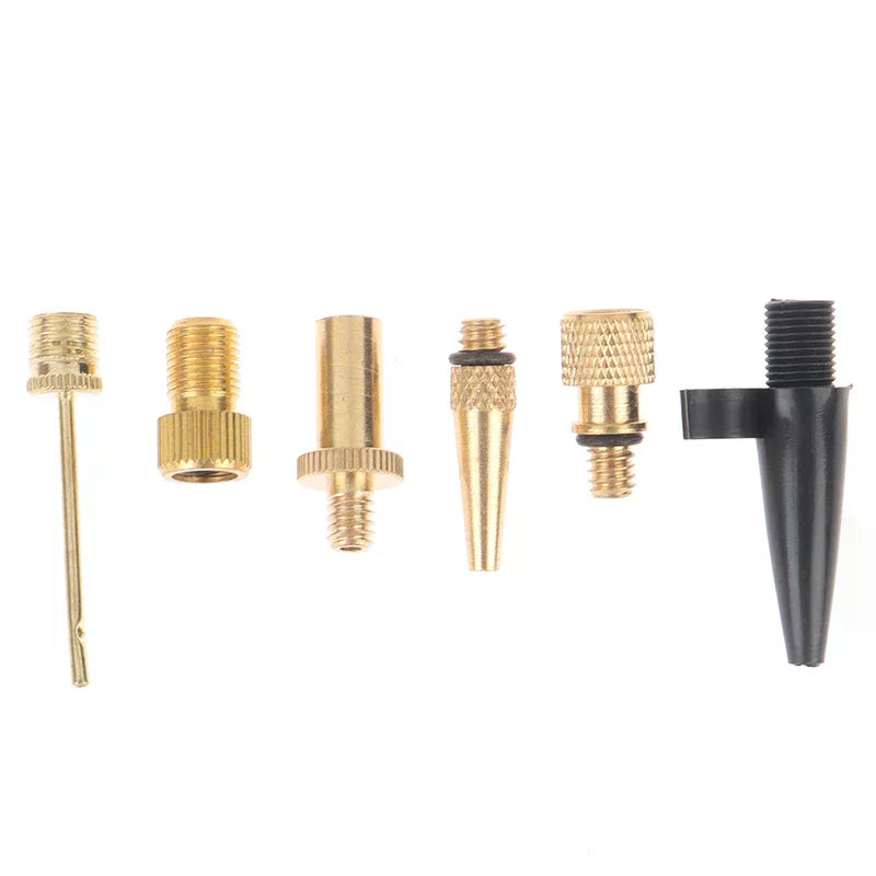 Bicycle Valve Adaptors For Road & MTB Bike Tire Pump Copper Inflator Pump Nozzle Kit Presta Schrader Valve Adapter Tube Oasis Select
