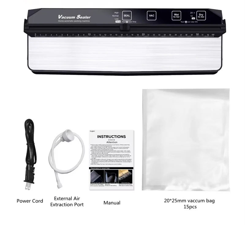 GUOHE 145W Double Pump Food Vacuum Sealer – Dry & Wet Mode