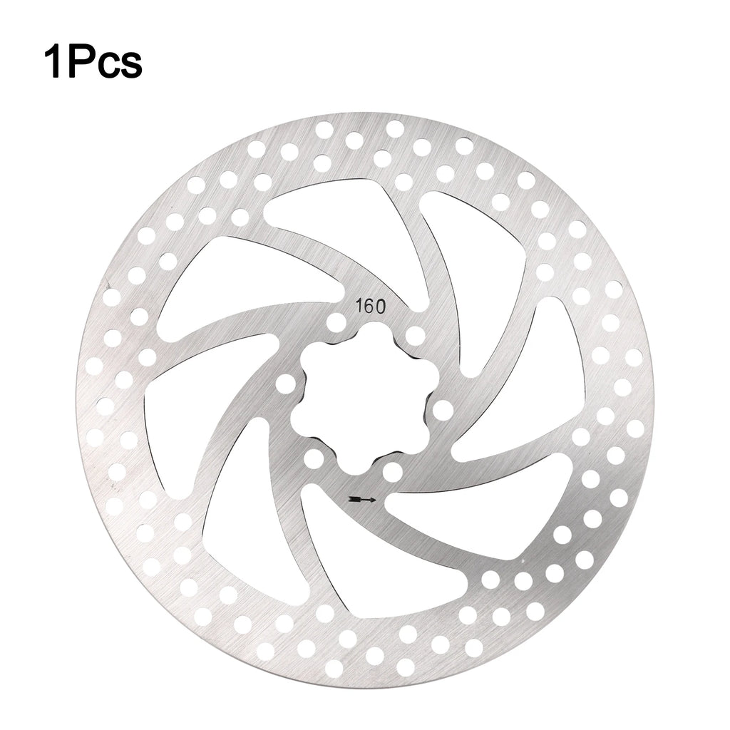 160MM Disc Disc Brake For Outdoor Cycling Carbon Steel Material High Hardness Lightweight Design Standard 6-Hole Oasis Select