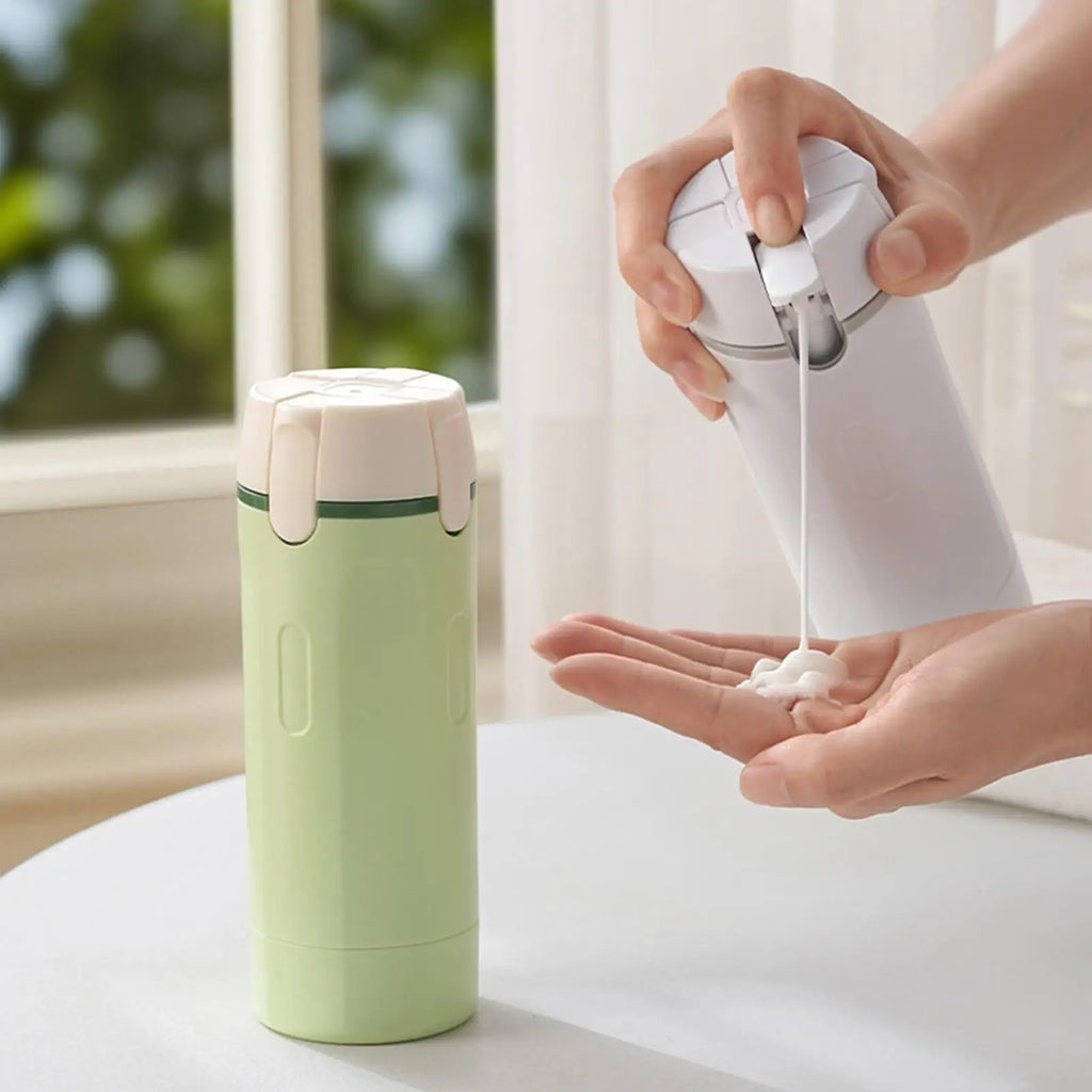 4 In 1 Dispenser Portable Travel Bottles With Labels Leakproof Toiletry Container For Perfume Shampoo Conditioner Lotion Oasis Select