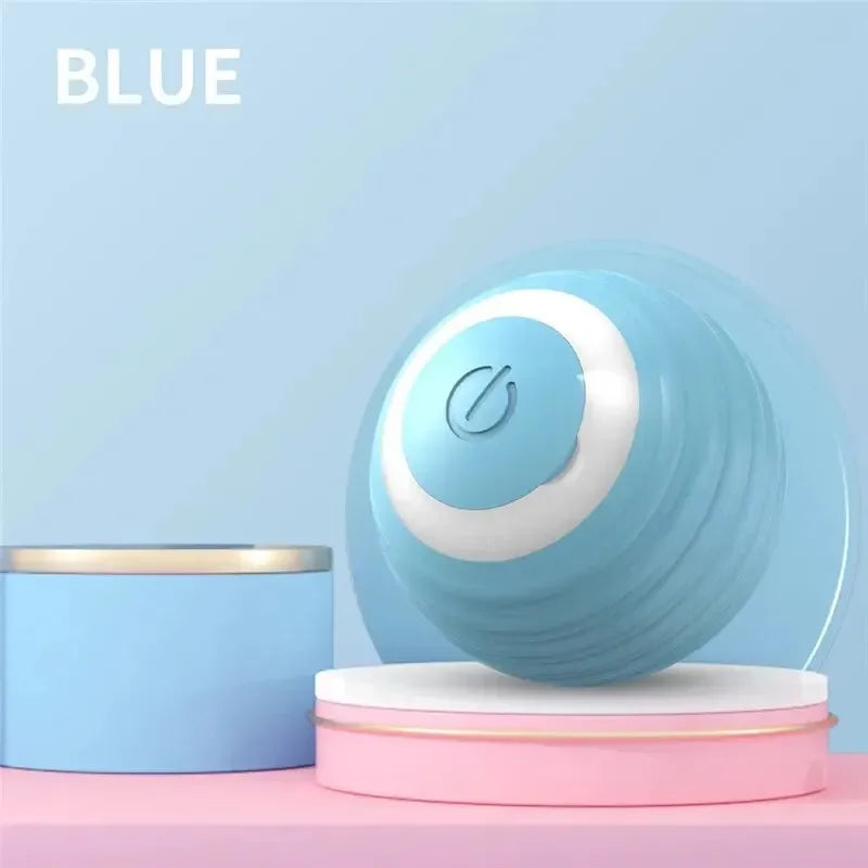 Cat Interactive Ball Training Self-moving Kitten Electric Cat Ball Toys Electronic Automatic Rolling Magic Ball Toys for Cat Oasis Select Blue