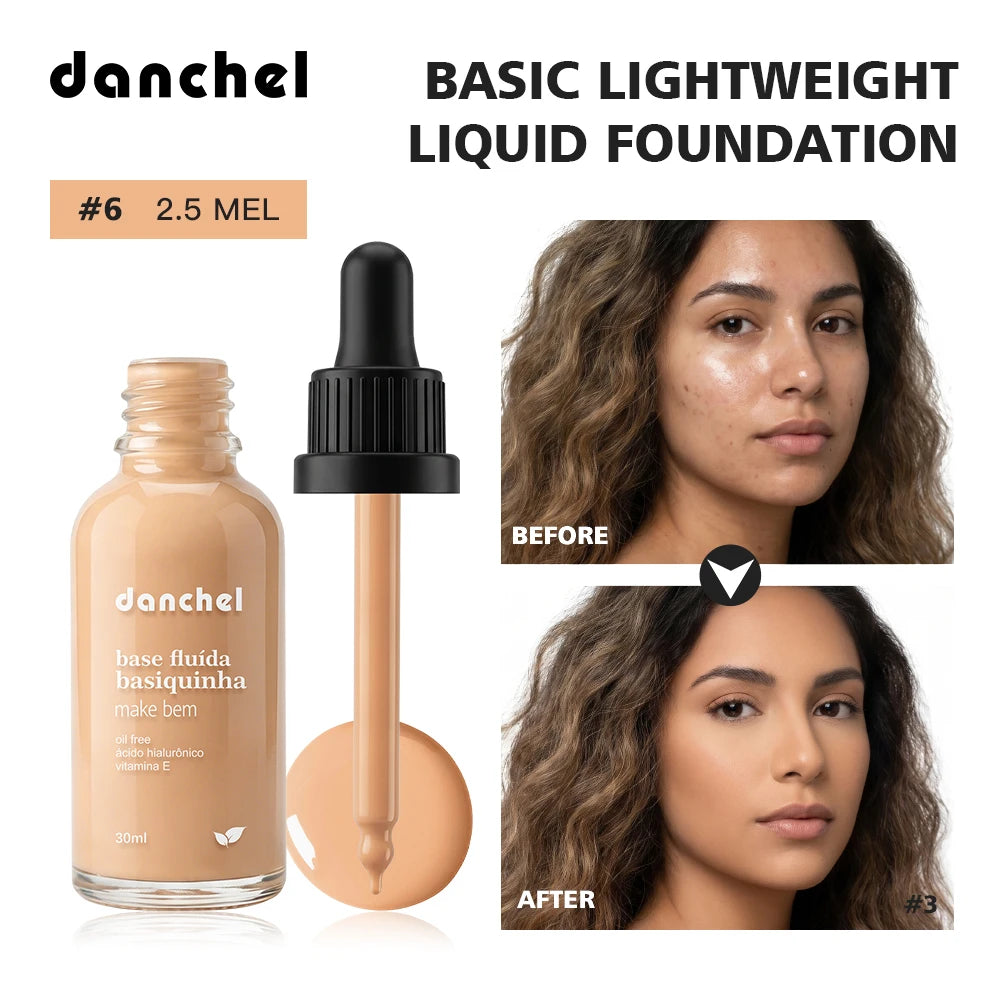 12 Colors Basic Lightweight Liquid Foundation Matte Soft Minimizes Pores Foundation Oil Control Long-Lasting Woman Makeup Oasis Select