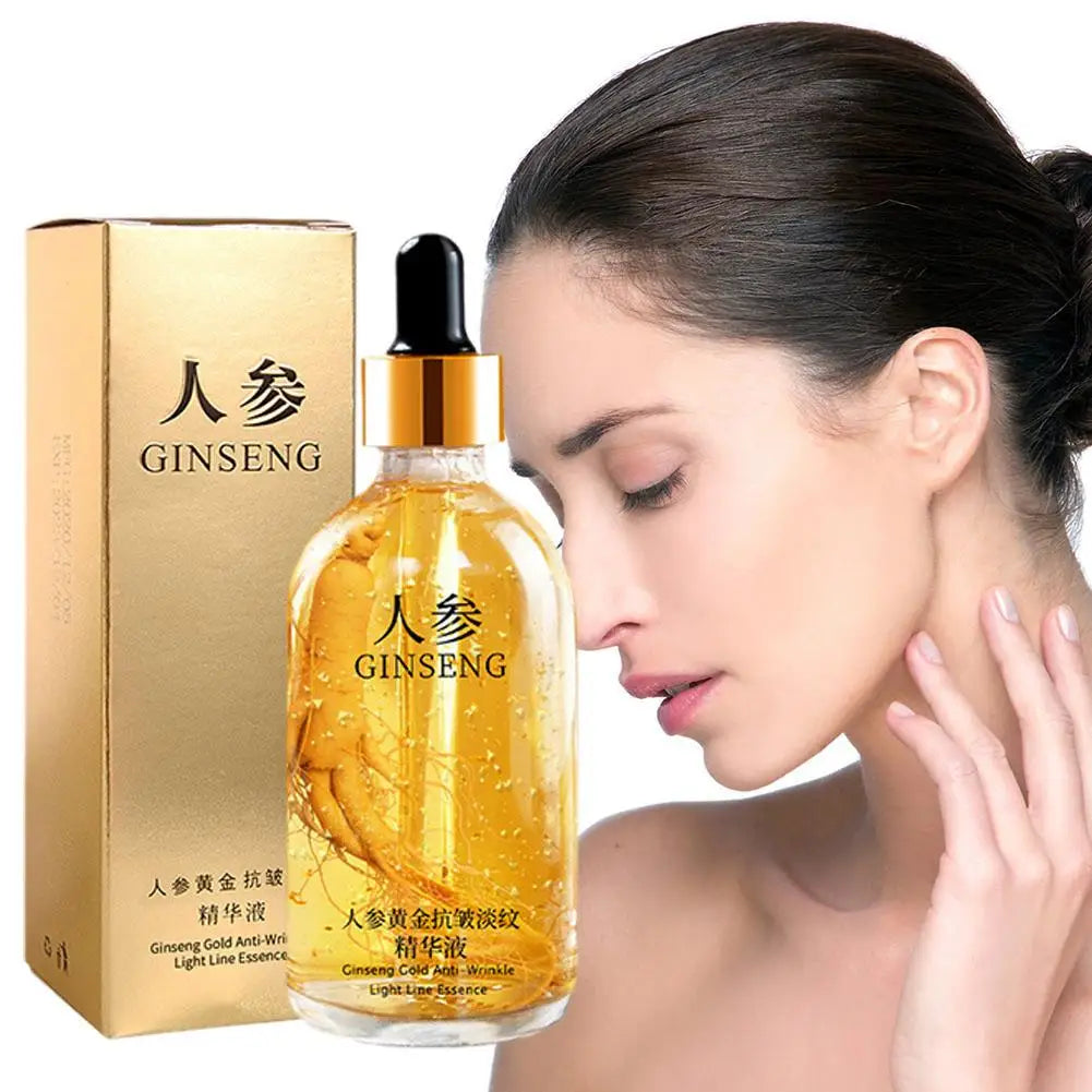 Gold Ginseng Face Essence Polypeptide Anti-wrinkle Lightning Moisturizing Facial Serum with Niacinamide Skin Care Oasis Select