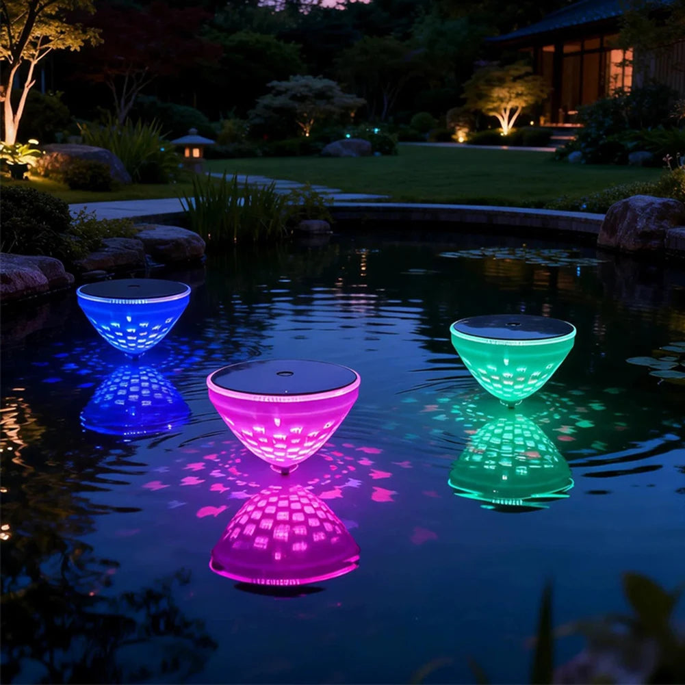 Solar Floating Pool Light – RGB 5-Mode LED Pond Lamp