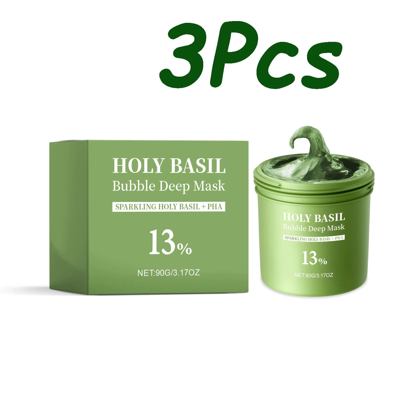 Hoygi Basil Bubble Mud Mask – Blackhead & Pore Cleanser 90g Bubble Clay Mask Oasis Select 3 x 90g Boxed