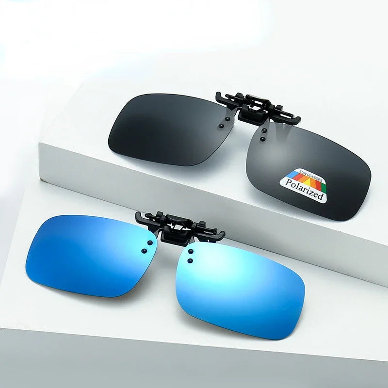 Polarized Clip Sunglasses Myopia Glasses Clip Driver Fishing Night Vision Myopia Clip-on Sun Shading Eyeglasses Oasis Select