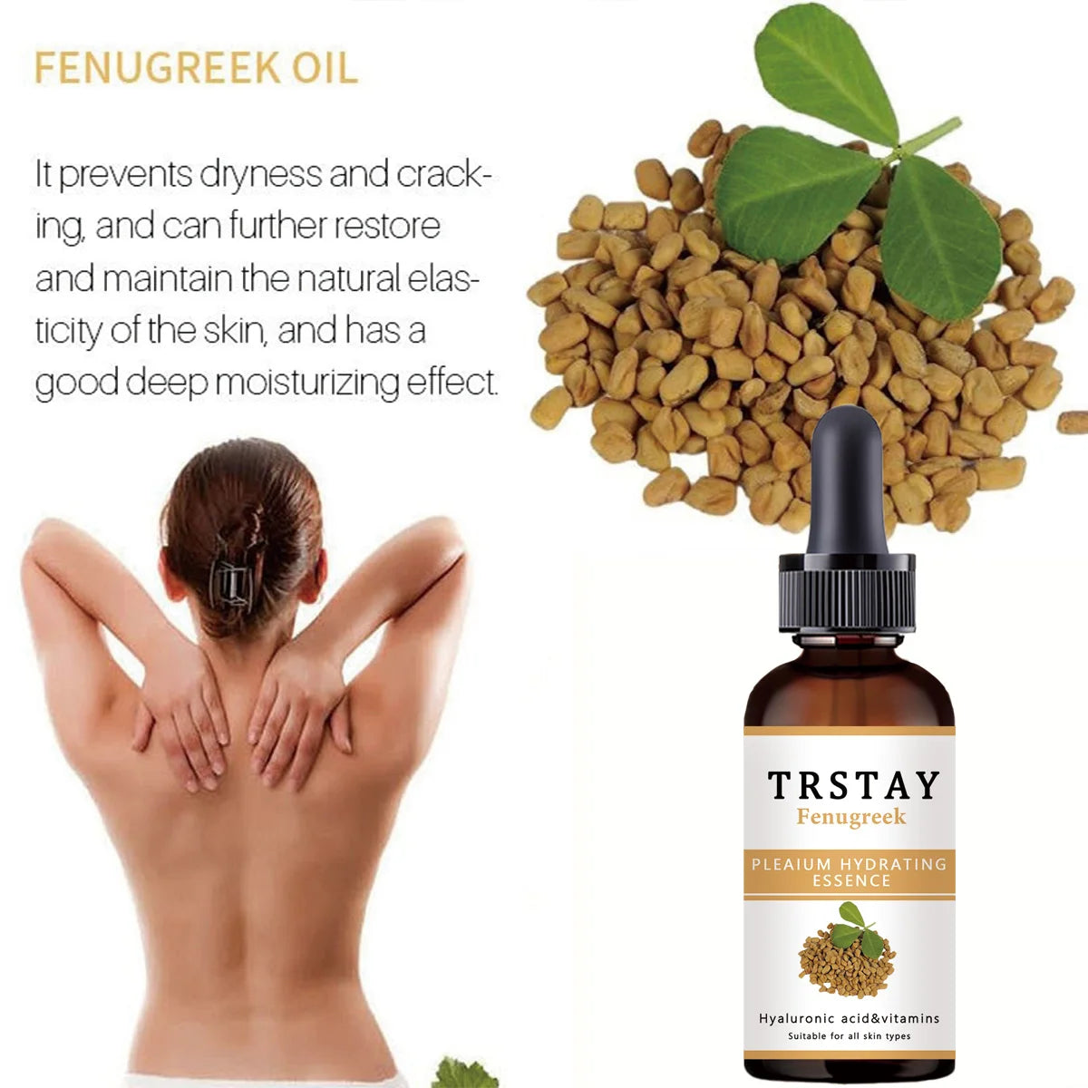 TRSTAY fenugreek 100% pure&natural hip enriching essential oil Oasis Select