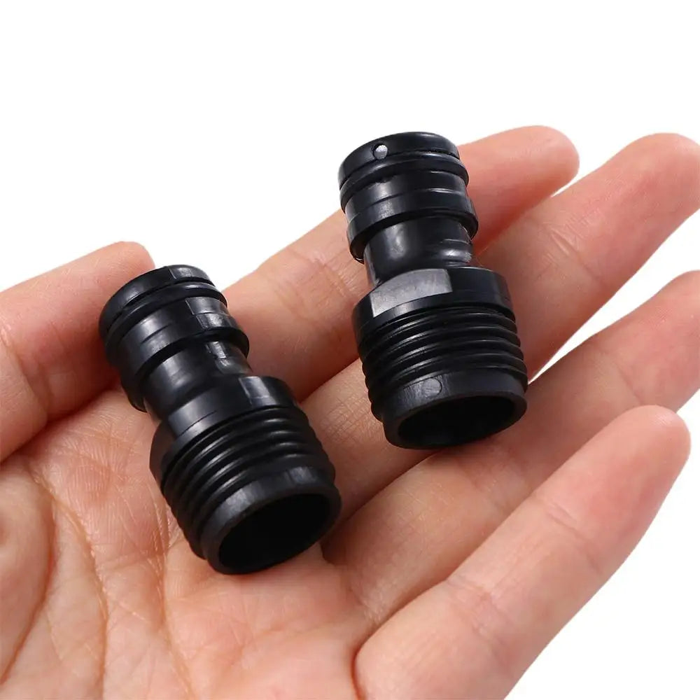 2PC Easy to Use Home Garden Plastic Yard Water Hose Tap Adaptor Water Hose Pipe Connector Garden Tool Garden Irrigation System Oasis Select