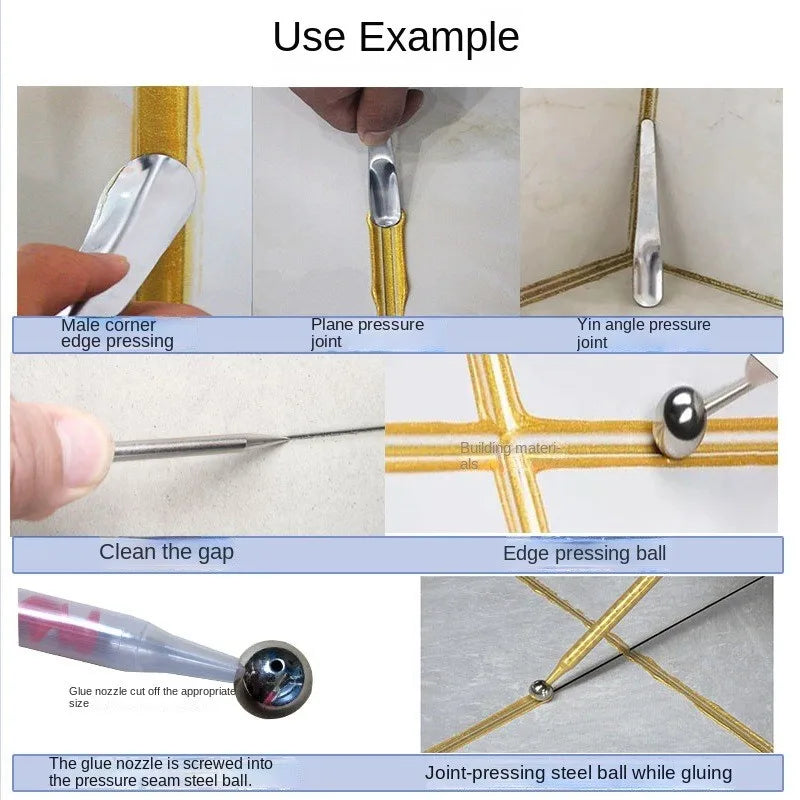 5 in 1 Grout Removal Hand Tool Sets Ceramic Tile Gap Repair Beauty Seam Pressed Ball Stick Floor Wall Corner Angle Scraper Knife Oasis Select