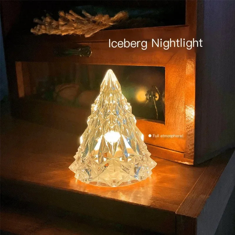 Christmas Decoration Cute Room Cabinets Bedside Table Battery Lamp Personalized Wedding Flashy Bling Decor Refrigerator Light Oasis Select S