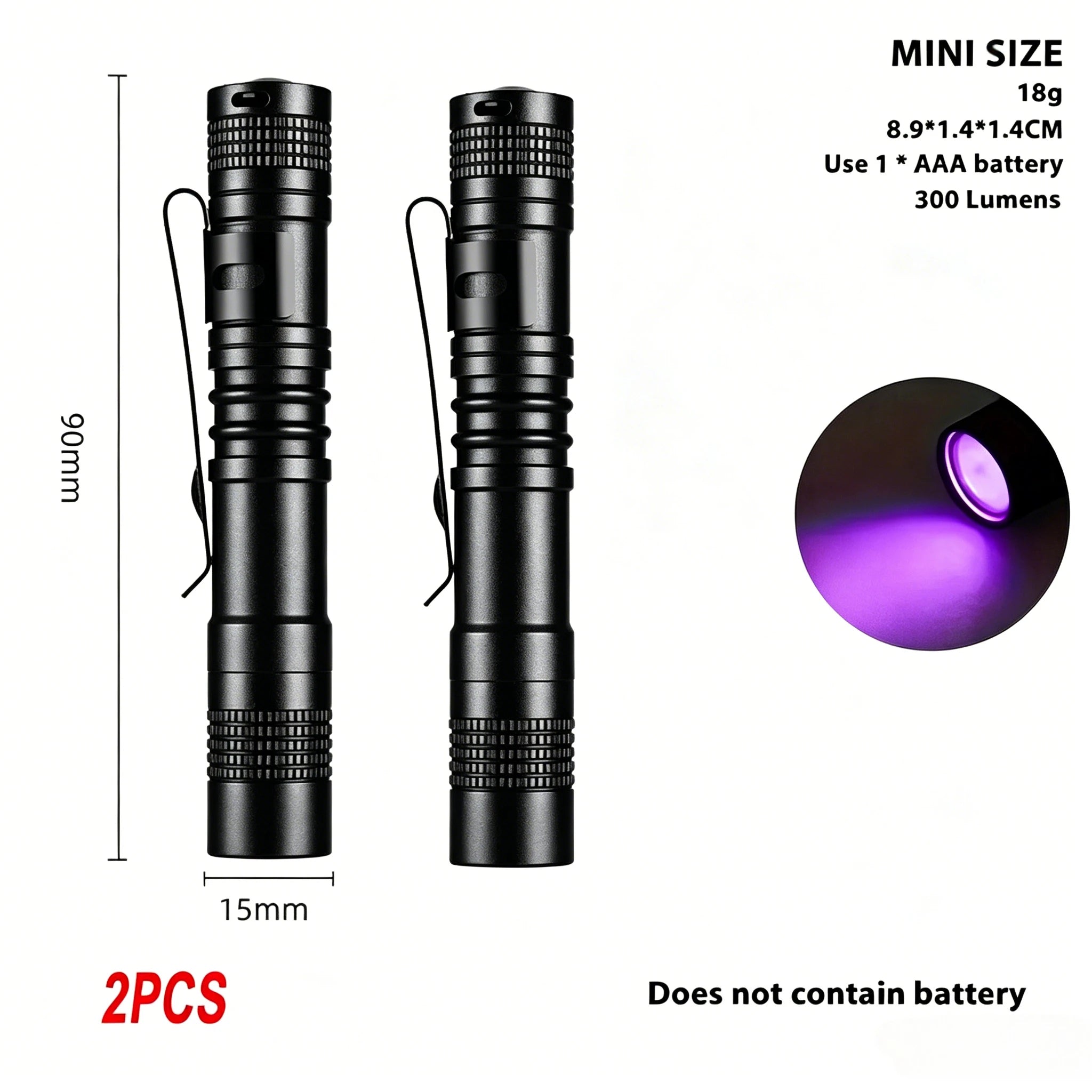 ZHIYU 395nm UV Pen Flashlight – Pet Urine & Scorpion Detector