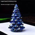 New Natural Crystal Crushed Stone Christmas Tree Resin Decorative Item for Home Desktop Decoration Christmas Display Oasis Select M 5.8cm x 8.8cm