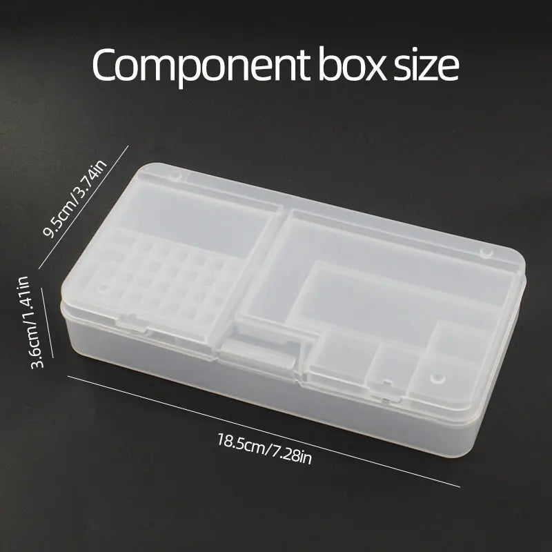Box, Electronic Components, Transparent Plastic Storage, Small Screw Accessories, Tool Classification Grid Oasis Select