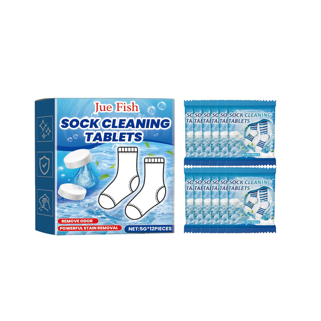 Jue Fish Sock Cleaning Effervescent Tablets Gently Clean Stubborn Stains And Stains Clean Fragrance White Sock Cleaning Tablets Oasis Select 1 Boxed