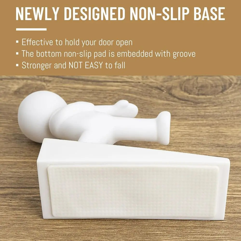 Cute Cartoon Decorative Door Stop No Drilling Action Figure Door Stopper Non-slip Anti Collision Door Bumper for Home&Bedroom Oasis Select