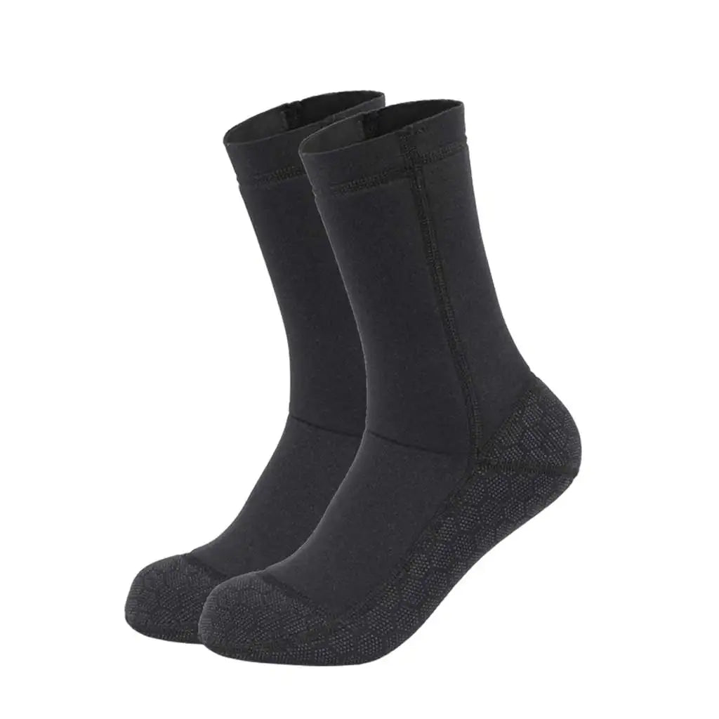 3mm Snorkeling Spearfishing Socks Winter Surfing Warm Beach Sock Anti Slip Neoprene Portable Lightweight for Water Sport Oasis Select