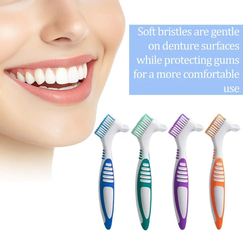 Double-Sided Denture & Retainer Cleaning Brush | Soft Bristles Denture Cleaning Brush Oasis Select