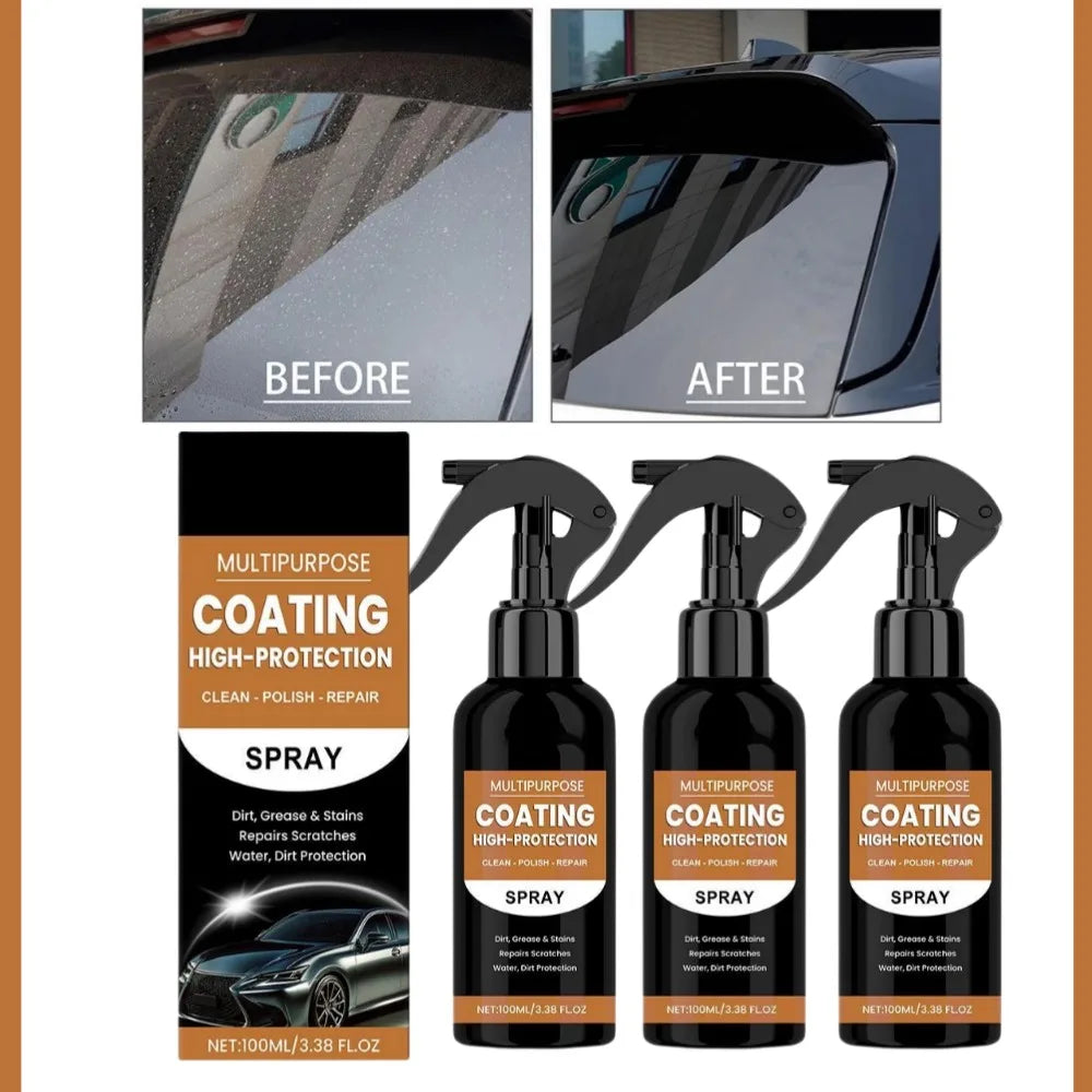 3-in-1 Car Coating Spray | UV, Water & Corrosion Protection