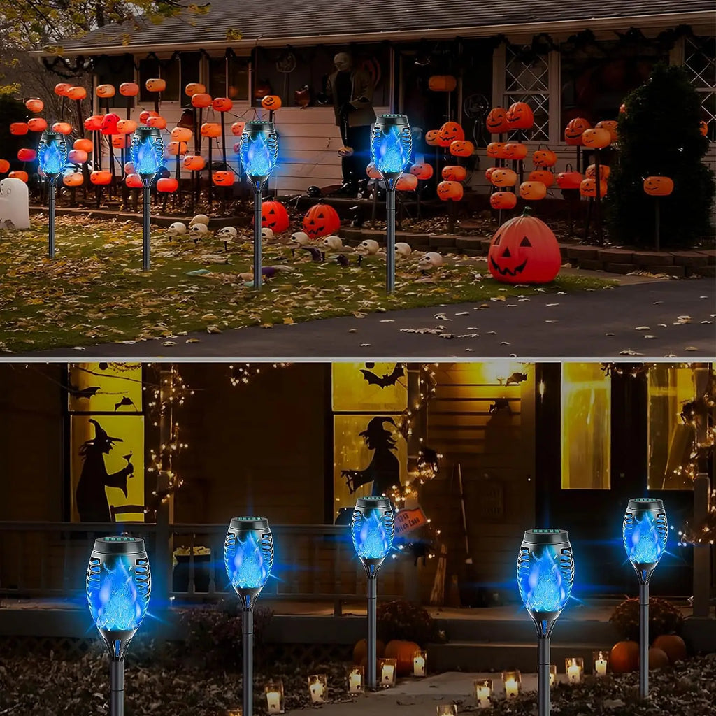 Solar Torch Flame Lights for Halloween and Ghost Festival Solar Light Outdoors Oasis Select