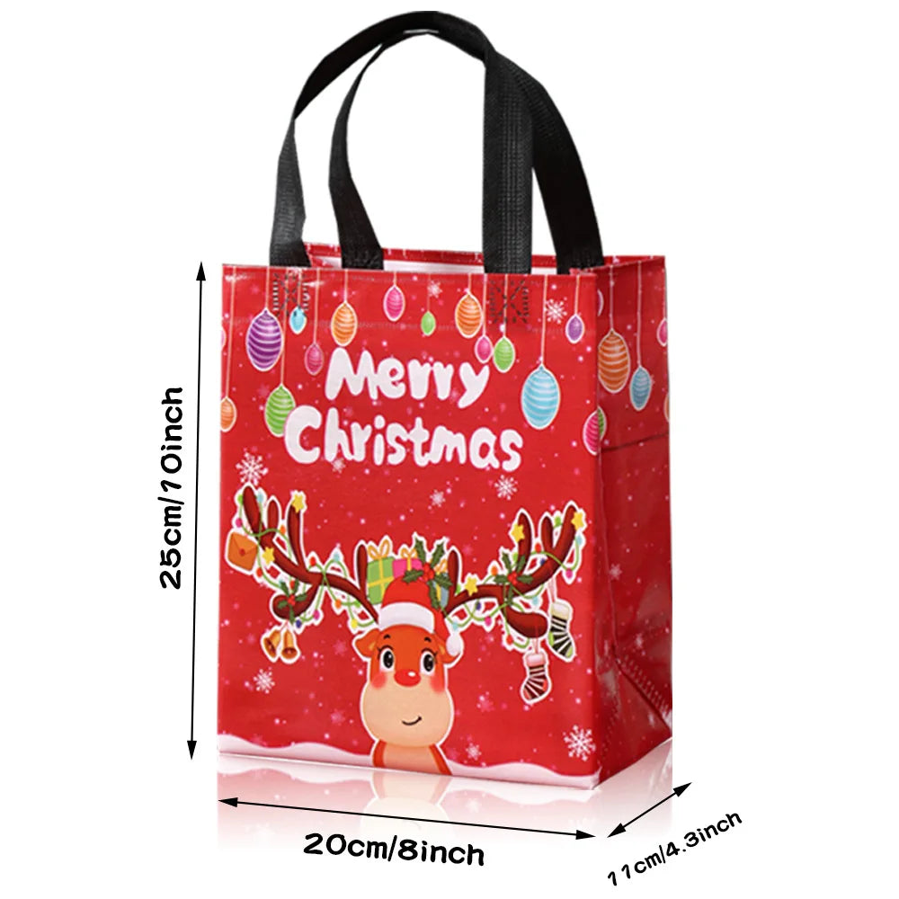 Christmas Non-Woven Gift Bags | Festive Holiday Tote