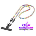 2-in-1 USB-C Lanyard & 240W Fast Charging Cable | PD Zinc Alloy