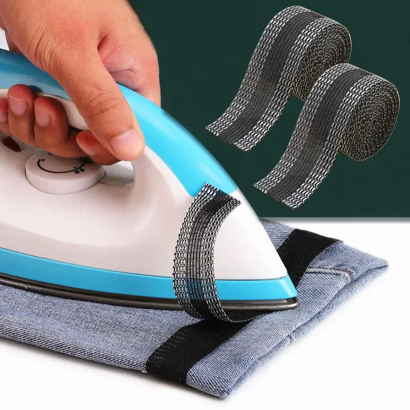 DIY Sewing Fabric Self-Adhesive Pants Paste Iron on Pants Edge Shorten Repair Pants for Jean Clothing and Jean Pants Apparel Oasis Select
