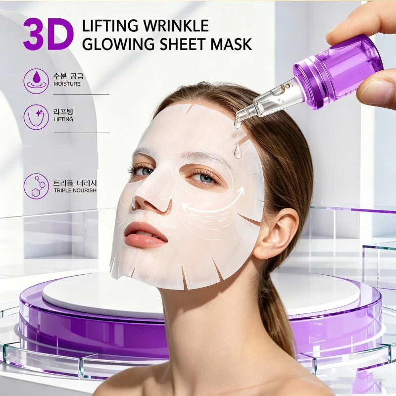 DR.DAVEY 3D Lifting Moisturizing Facial Mask Sheet – 10 Pack