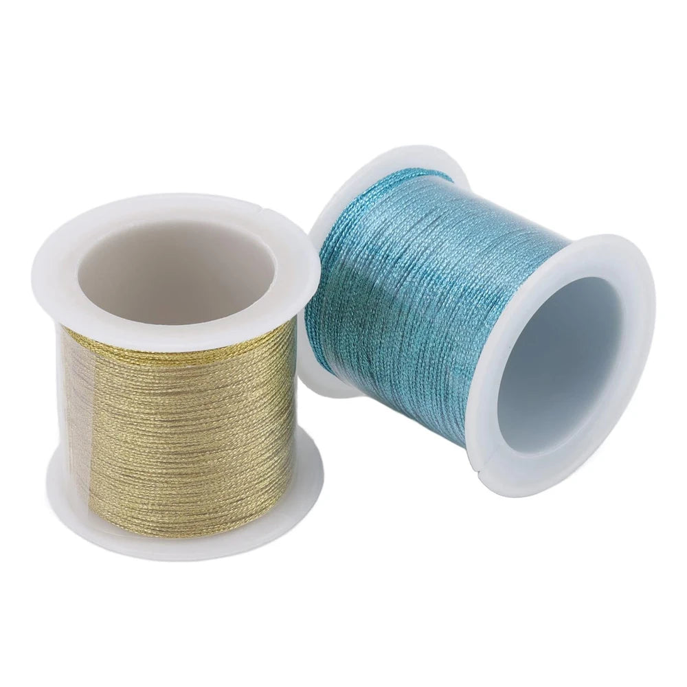 0.4mm 50m Crafts Nylon Cord For Jewelry Making Beading Braided Nylon Satin String for Bracelets Rattail Trim Chinese Knot Oasis Select