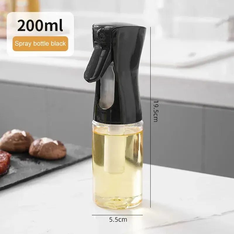 1Pc 200/500 ML Oil Spray Pot Kitchen Household Edible Olive Oil Spray Bottle Atomized Misty Oil Tank Air Fryer Spray Bottle Oasis Select 1pc 200ml black
