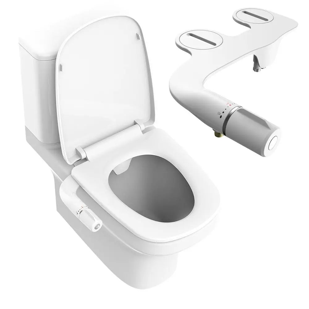 Ultra-Slim Dual Nozzle Bidet Toilet Attachment | Non-Electric