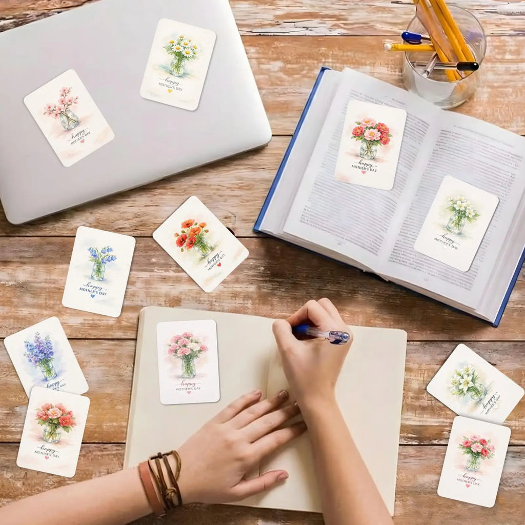 Greeting Card 36Pcs Flowers Wishes Cards For Festivals Thank You Teacher's Day Greeting Cards Business Birthday Greetings Gift Oasis Select