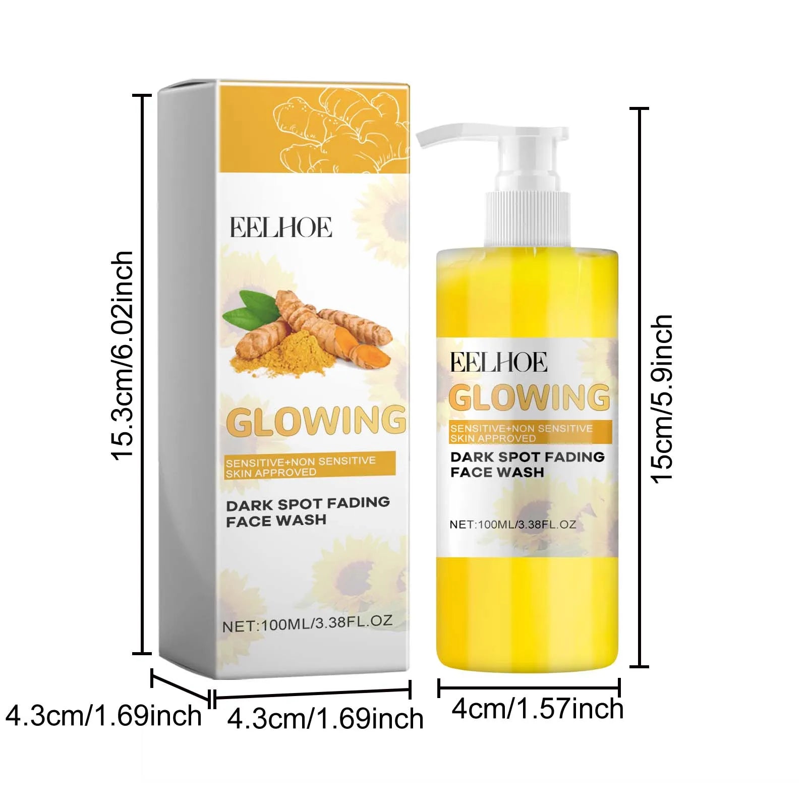 Turmeric Brightening Facial Cleanser – Glow & Deep Cleanse Facial Cleanser Oasis Select