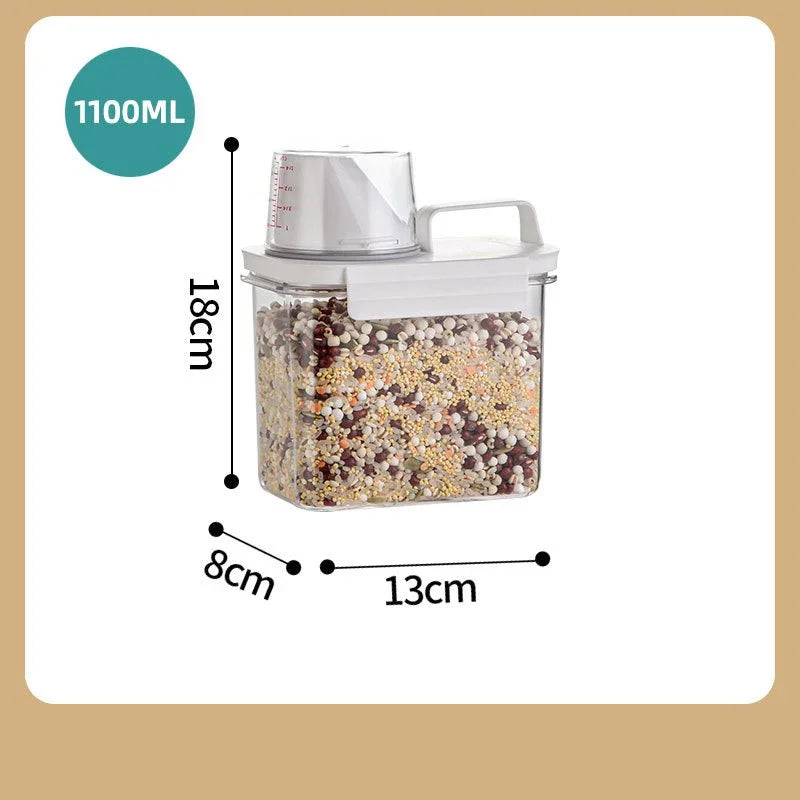 Airtight Rice & Grain Storage Container with Measuring Cup Food Storage Container Oasis Select 1100ml