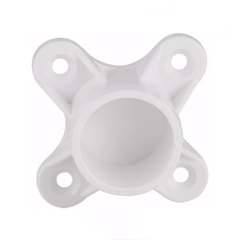 American SCH40 Resistant PVC Flange Fittings Strong Pipe Connectors set for Securing Shelves & Stabilizing Table Legs Easily Oasis Select 11-4