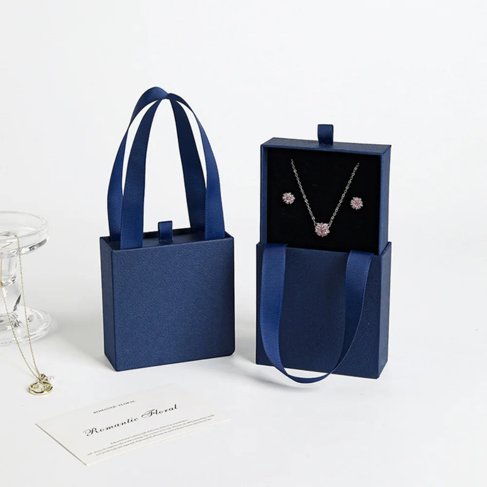 Portable Drawer Jewelry Box for Rings, Earrings & Necklaces