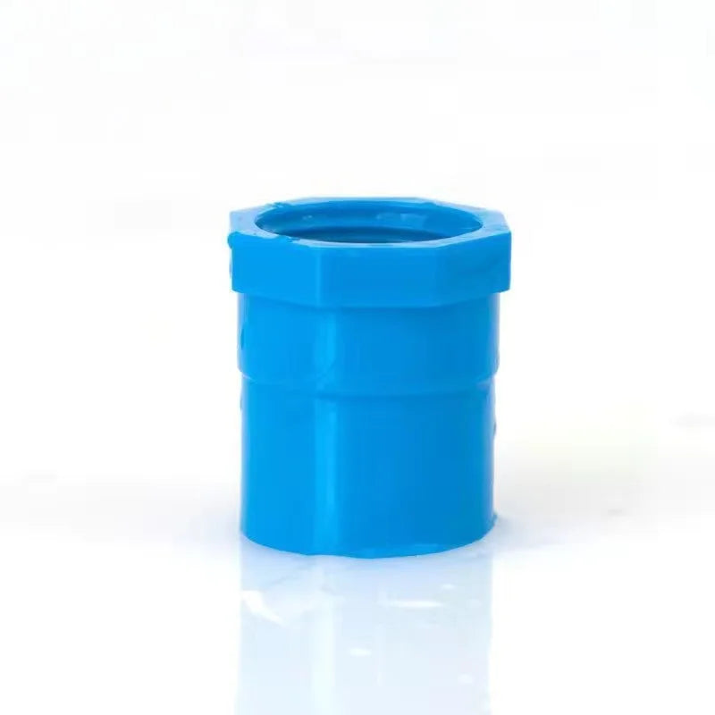 2Pcs White PVC Straight Connector for Garden Irrigation Water Supply Pipe Joint Male and Female Thread 1/2 "1.5" Oasis Select 32mm blue 2 pcs