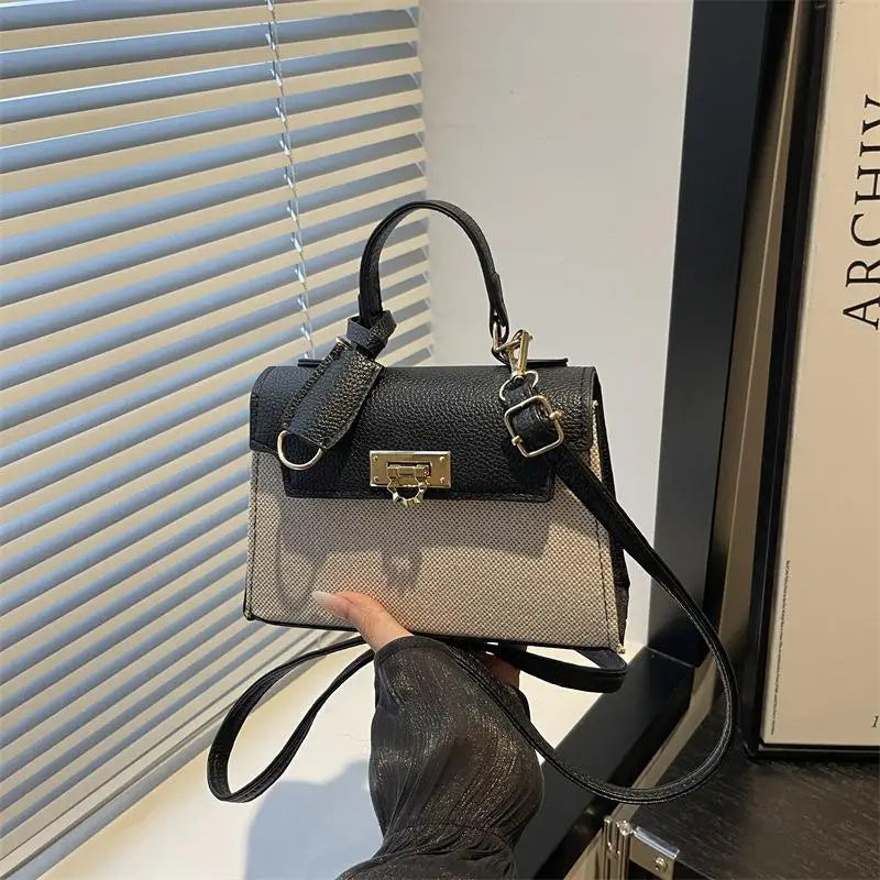 Shoulder Crossbody Tote Bag Multi-Functional Handbag Stylish Purse for Ladies Dating Vacation Gift Accessory Oasis Select Black