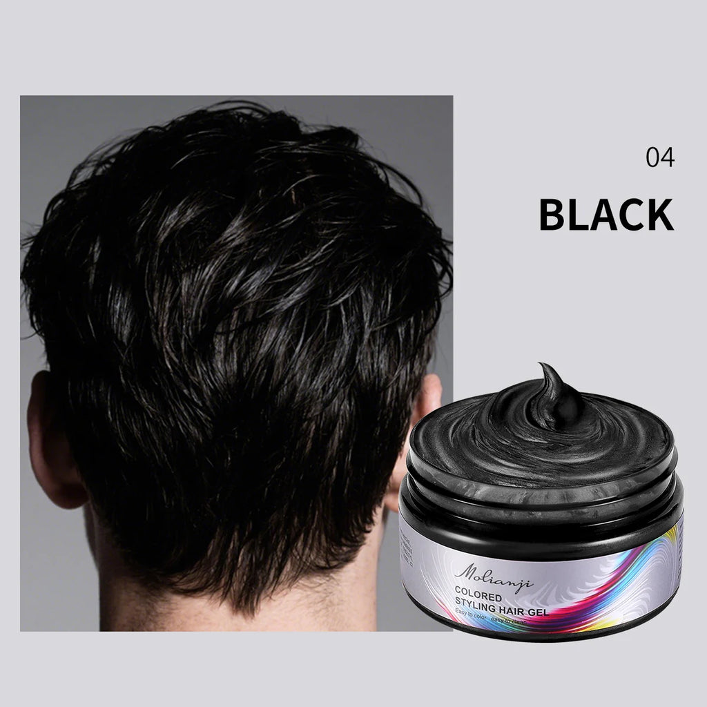 Hair Color Wax – Long-Lasting Styling Dye for Men & Women Hair Color Wax Oasis Select 04 BLACK