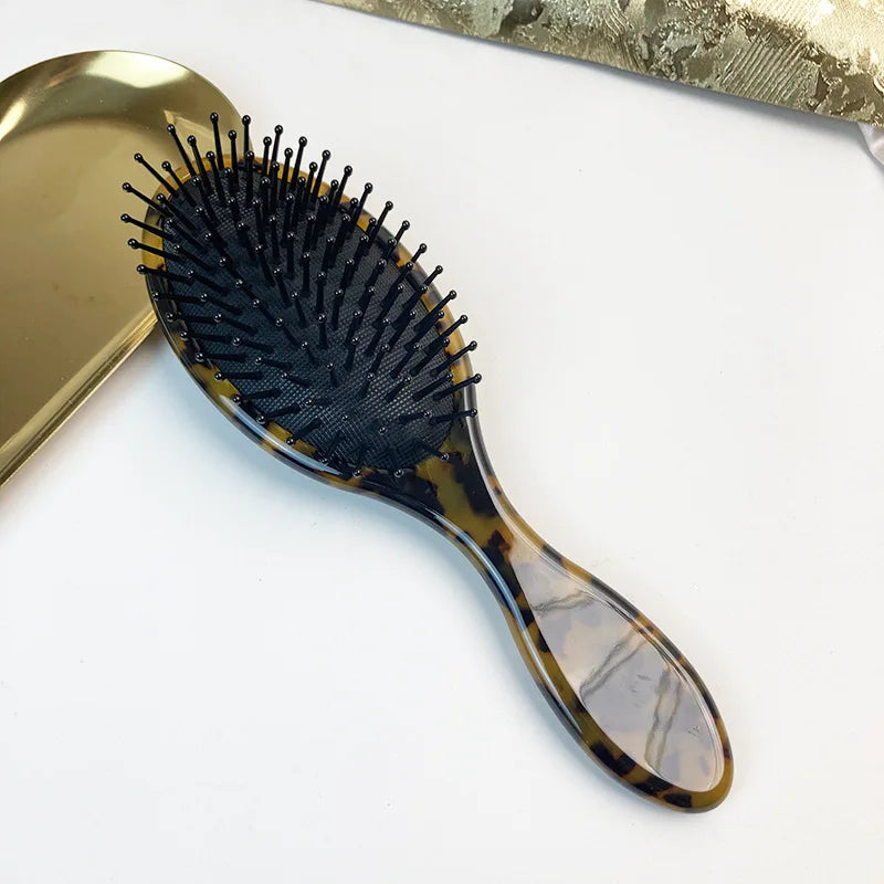 Oval Air Cushion Hair Brush – Boar Bristle Scalp Massage Comb