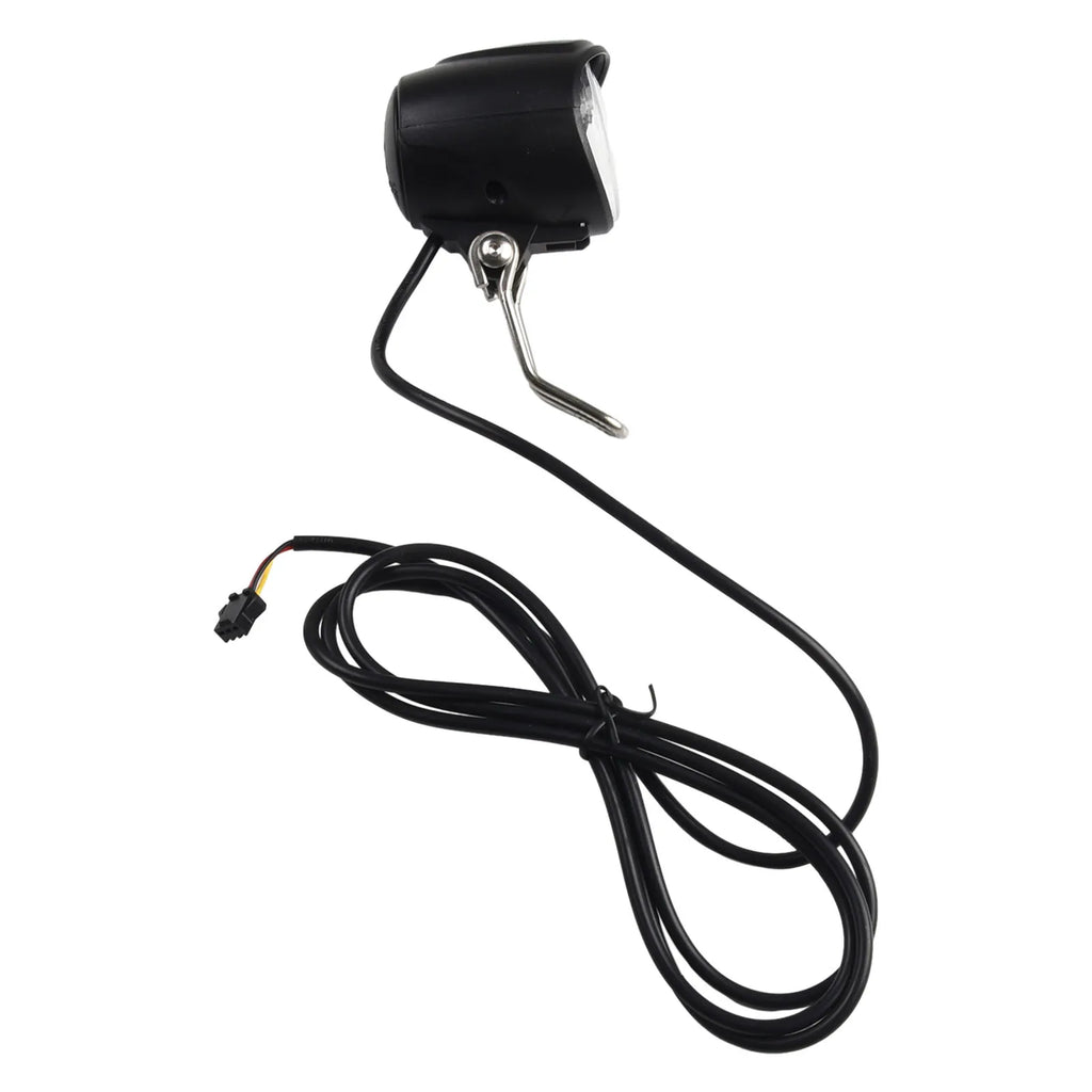 5W Headlight 6-80V Accessory Black E Bike For Electric Bicycle Front Light Led Light Parts Waterproof Practical Oasis Select SM connector